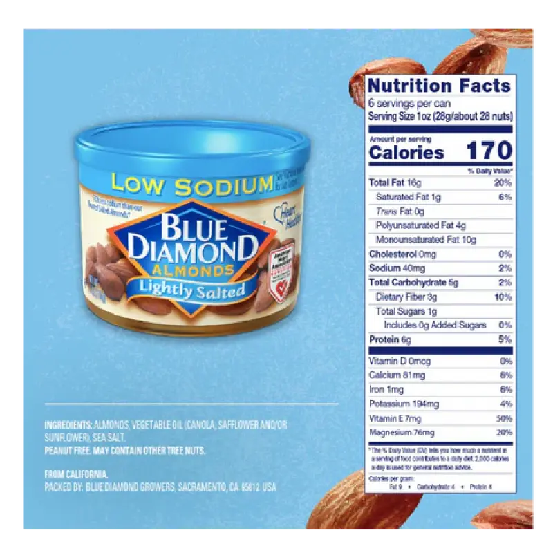Blue Diamond Almonds Lightly